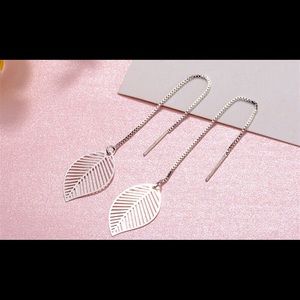 Sterling silver earrings long dangle earrings